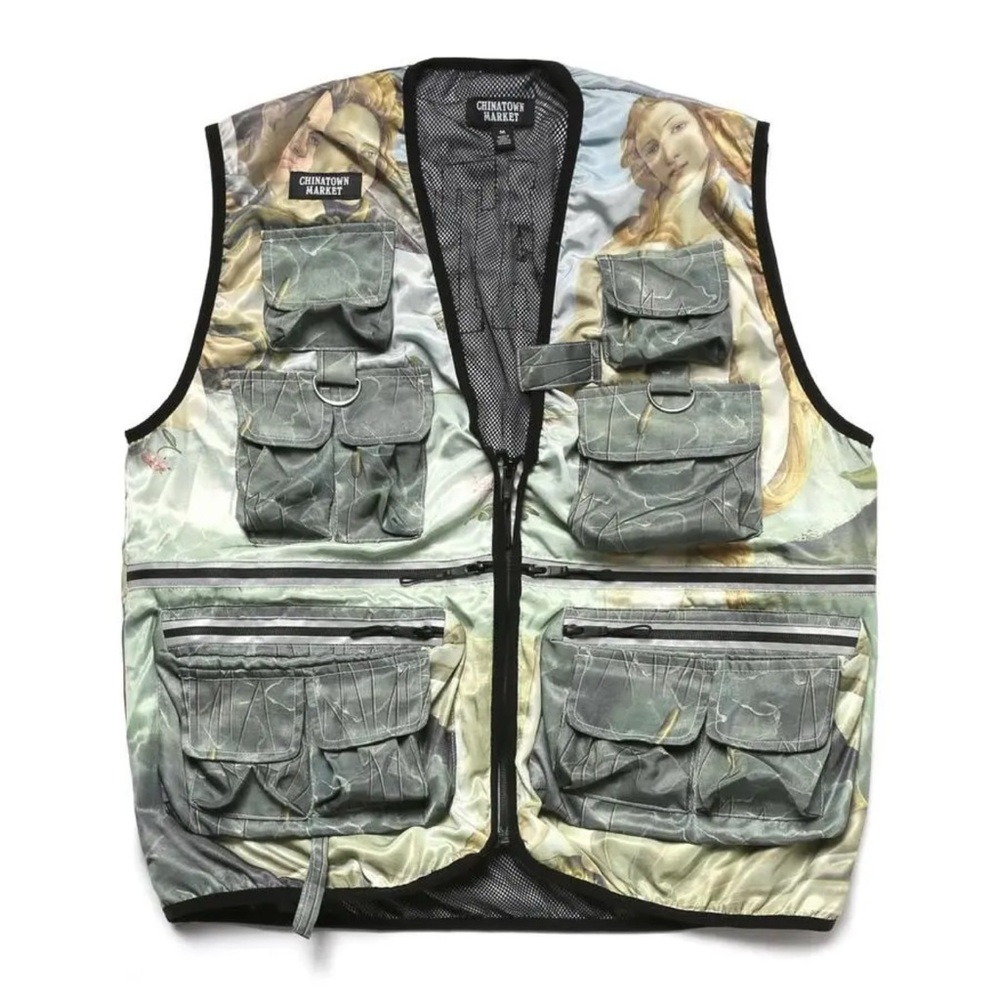 Chinatown Market Camo Vest with Artistic Design
